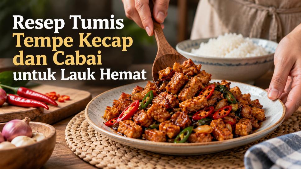Resep Tumis Tempe Kecap dan Cabai untuk Lauk Hemat